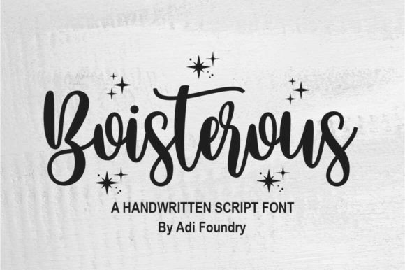 Boisterous Script Font: A Creative Designer's Go-To