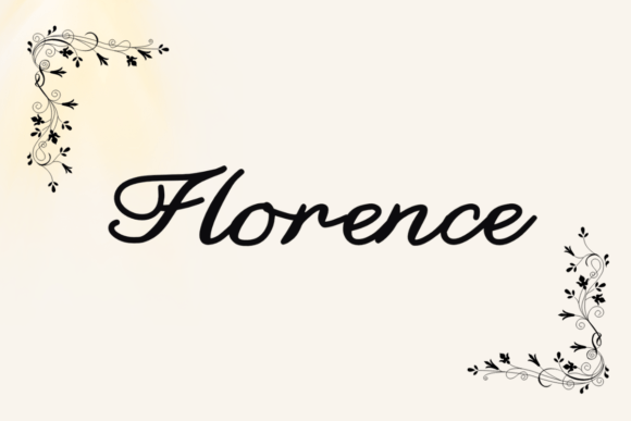 Florence Font — A Premium Script Typeface for Creative Projects